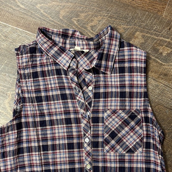 Oddy Boho Plaid Button Down Shirt - Picture 3 of 7